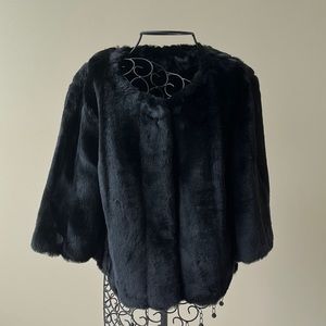 Calvin Klein faux fur cover up